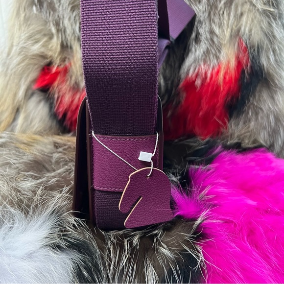 Your New Go to Mini...Genuine Leather mini bag with canvas Cross body strap. - Picture 9 of 17